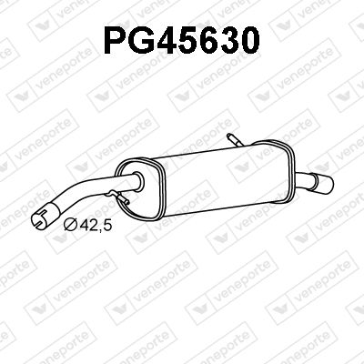  PG45630 VENEPORTE Глушитель выхлопных газов конечный