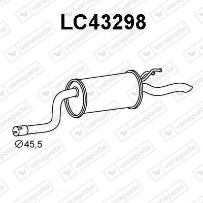  LC43298 VENEPORTE Глушитель выхлопных газов конечный