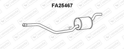  FA25467 VENEPORTE Средний глушитель выхлопных газов