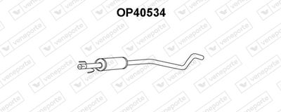  OP40534 VENEPORTE Предглушитель выхлопных газов