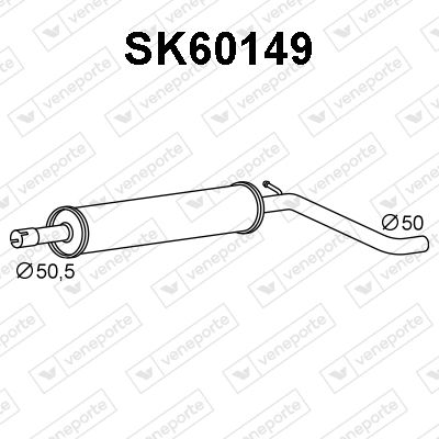  SK60149 VENEPORTE Предглушитель выхлопных газов