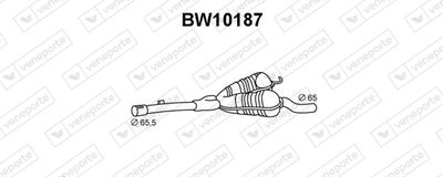  BW10187 VENEPORTE Средний глушитель выхлопных газов