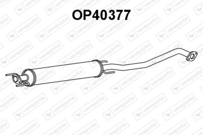  OP40377 VENEPORTE Средний глушитель выхлопных газов