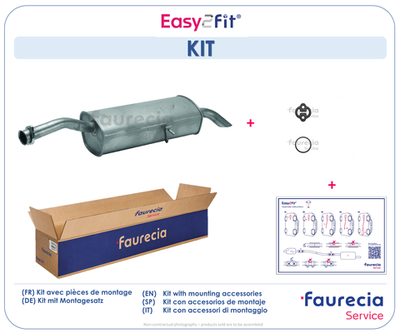  FS43103 Faurecia Глушитель выхлопных газов конечный