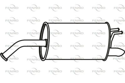  P2017 FENNO Глушитель выхлопных газов конечный