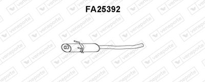  FA25392 VENEPORTE Средний глушитель выхлопных газов