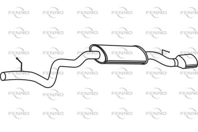  P1455 FENNO Глушитель выхлопных газов конечный
