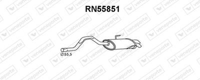  RN55851 VENEPORTE Глушитель выхлопных газов конечный