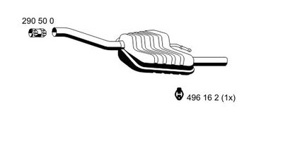  341172 ERNST Глушитель выхлопных газов конечный