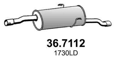  367112 ASSO Глушитель выхлопных газов конечный