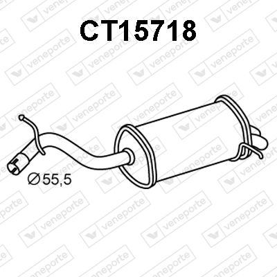  CT15718 VENEPORTE Глушитель выхлопных газов конечный