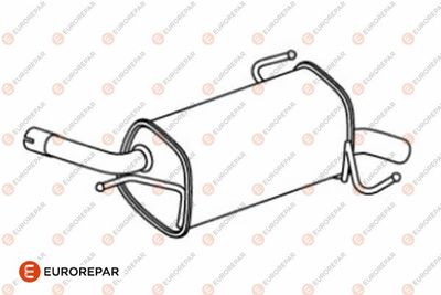  E12802E EUROREPAR Глушитель выхлопных газов конечный