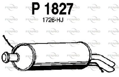  P1827 FENNO Глушитель выхлопных газов конечный