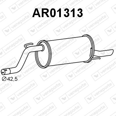  AR01313 VENEPORTE Глушитель выхлопных газов конечный