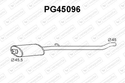  PG45096 VENEPORTE Средний глушитель выхлопных газов