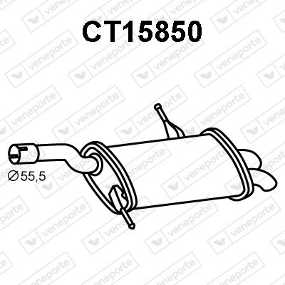  CT15850 VENEPORTE Глушитель выхлопных газов конечный