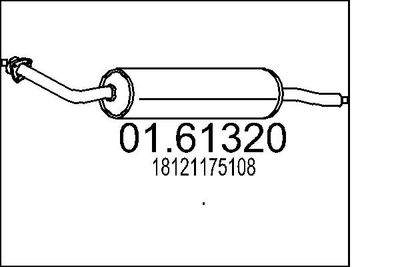  0161320 MTS Глушитель выхлопных газов конечный