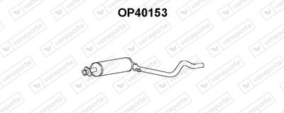  OP40153 VENEPORTE Средний глушитель выхлопных газов