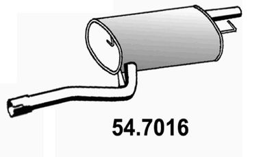  547016 ASSO Глушитель выхлопных газов конечный