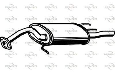  P6722 FENNO Глушитель выхлопных газов конечный