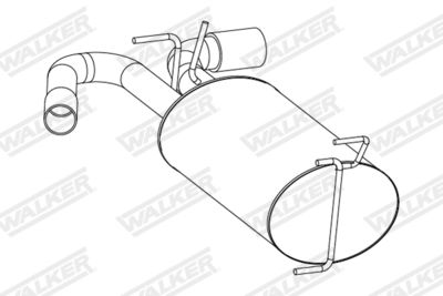  25267 WALKER Глушитель выхлопных газов конечный