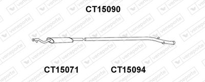  CT15090 VENEPORTE Предглушитель выхлопных газов