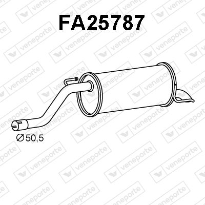  FA25787 VENEPORTE Глушитель выхлопных газов конечный