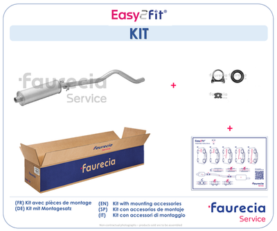  FS40010 Faurecia Средний глушитель выхлопных газов