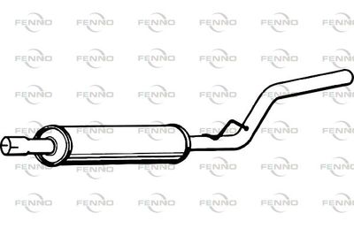  P7571 FENNO Средний глушитель выхлопных газов