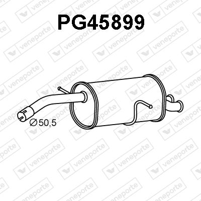  PG45899 VENEPORTE Глушитель выхлопных газов конечный