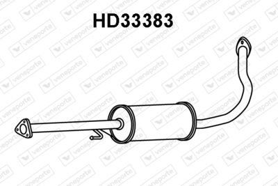  HD33383 VENEPORTE Средний глушитель выхлопных газов