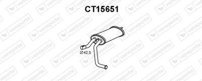  CT15651 VENEPORTE Глушитель выхлопных газов конечный