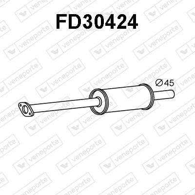  FD30424 VENEPORTE Предглушитель выхлопных газов