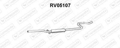  RV05107 VENEPORTE Средний глушитель выхлопных газов