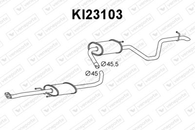  KI23103 VENEPORTE Глушитель выхлопных газов конечный