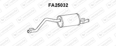  FA25032 VENEPORTE Глушитель выхлопных газов конечный