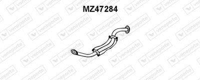  MZ47284 VENEPORTE Средний глушитель выхлопных газов