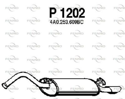  P1202 FENNO Глушитель выхлопных газов конечный
