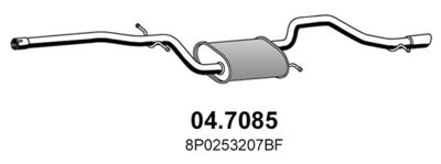  047085 ASSO Глушитель выхлопных газов конечный