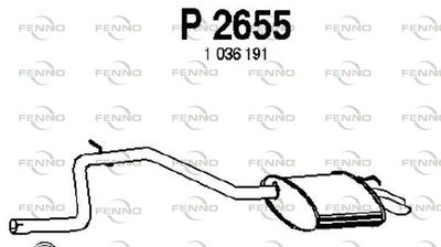  P2655 FENNO Глушитель выхлопных газов конечный