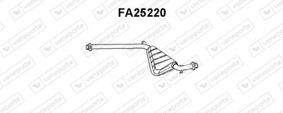  FA25220 VENEPORTE Средний глушитель выхлопных газов