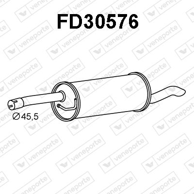  FD30576 VENEPORTE Глушитель выхлопных газов конечный