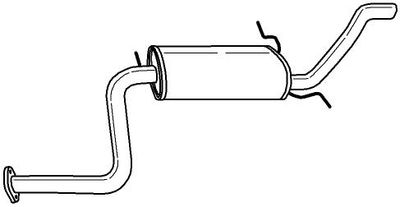  34699 SIGAM Глушитель выхлопных газов конечный