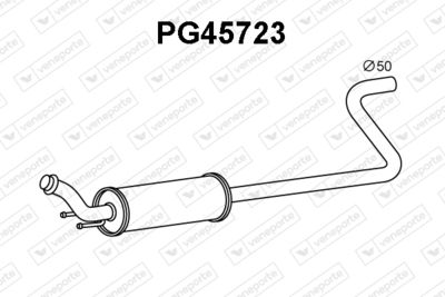  PG45723 VENEPORTE Предглушитель выхлопных газов