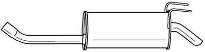  13685 SIGAM Глушитель выхлопных газов конечный