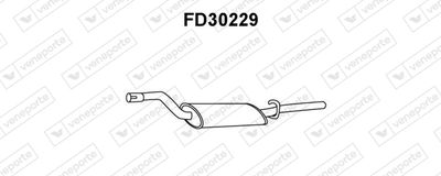  FD30229 VENEPORTE Глушитель выхлопных газов конечный