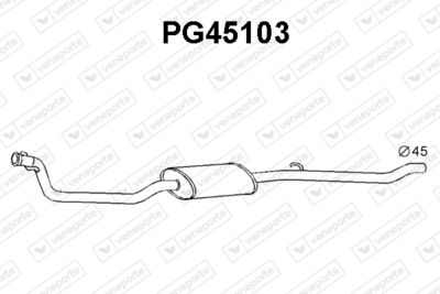  PG45103 VENEPORTE Предглушитель выхлопных газов