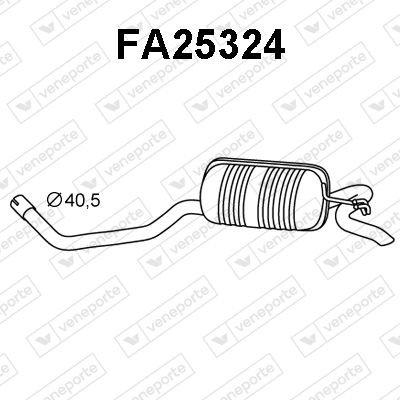  FA25324 VENEPORTE Глушитель выхлопных газов конечный