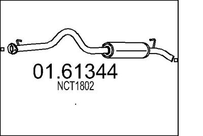  0161344 MTS Глушитель выхлопных газов конечный