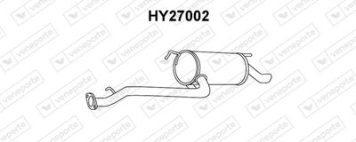  HY27002 VENEPORTE Глушитель выхлопных газов конечный